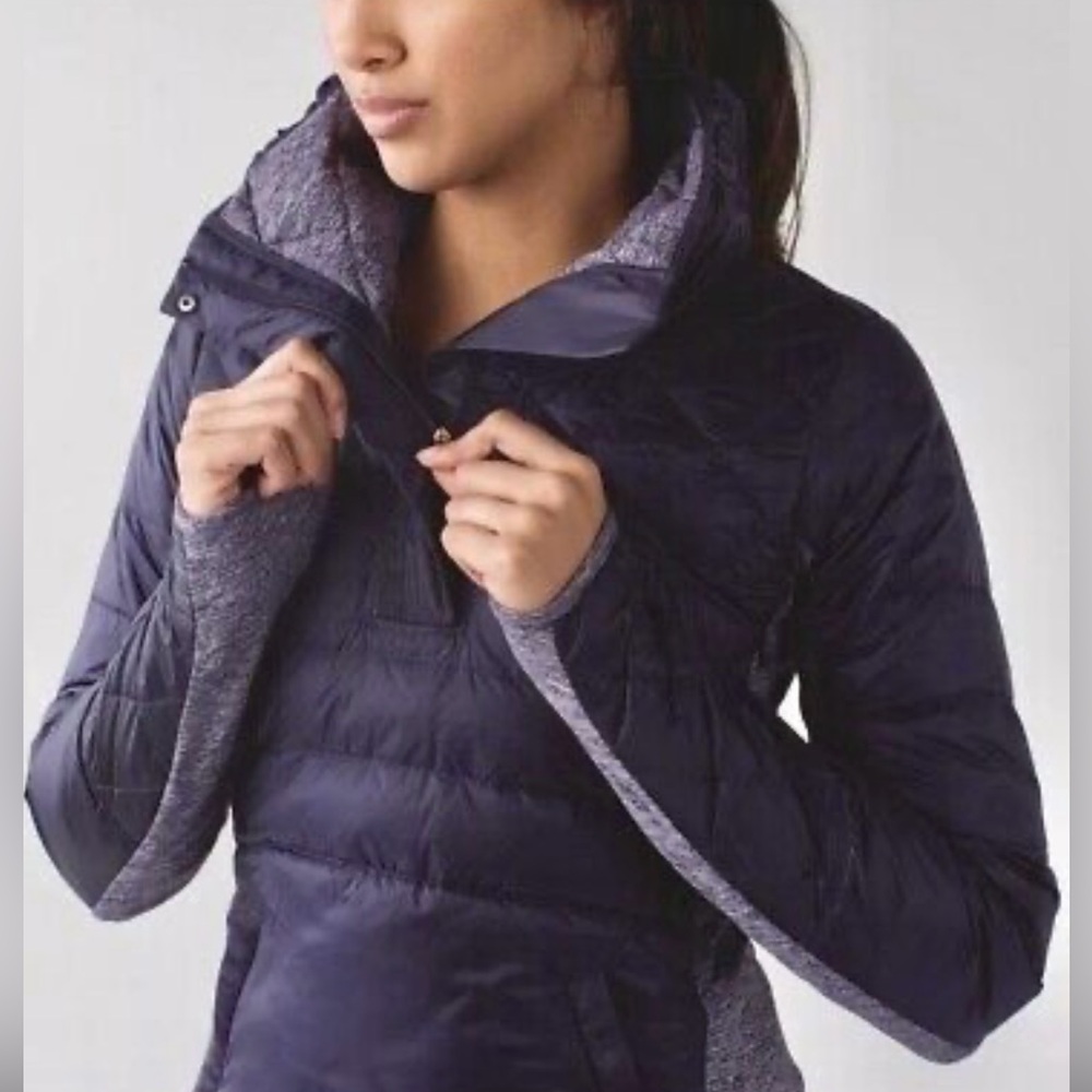 Lululemon Down For a Run half zip jacket